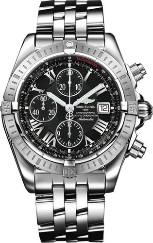 Breitling Chronomat Evolution a1335611 / b898-ss (SS / Black / SS )