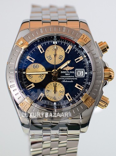Breitling Chronomat Evolution (YG-SS / Black-Gold / SS Bracelet)