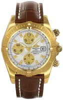 Breitling Chronomat Evolution (YG / Black / Croc Leather)