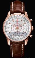 Breitling Montbrillant 01 Limited Edition (RG / Silver / Leather Strap)