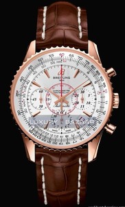 Breitling Montbrillant 01 Limited Edition (RG / Silver / Leather Strap)