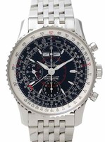 Breitling Montbrillant Datora (SS / Black / SS )