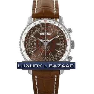 Breitling Montbrillant Datora (SS / Bronze / Leather)