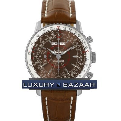 Breitling Montbrillant Datora (SS / Bronze / Leather)