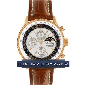 Breitling Montbrillant Olympus (RG / Silver / Leather )