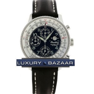 Breitling Montbrillant Olympus (SS / Black / Leather )