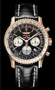 Breitling Navitimer 01 Limited Edition (RG / Black / Leather Strap)