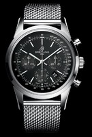 Breitling Transocean Chronograph Limited (SS / Black / SS Bracelet )