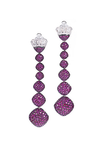 Cantamessa Bon Bon Ruby Earrings ER1521BBr