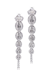 Cantamessa Maggiolino White Earrings ER 1523 MW
