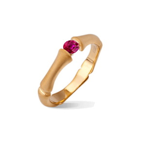 Кольцо Carrera y Carrera Bambu Solitaire (Ruby) DA11816 010303