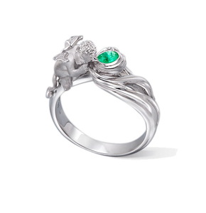Кольцо Carrera y Carrera Devil Solitaire (Emerald) DA11209 020202
