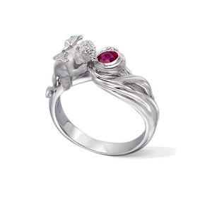 Кольцо Carrera y Carrera Devil Solitaire (Ruby) DA11209 020303