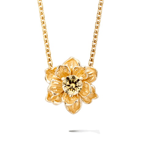 Колье Carrera y Carrera Emperatriz Mini Necklace (Yellow Sapphire) DA12871 010406