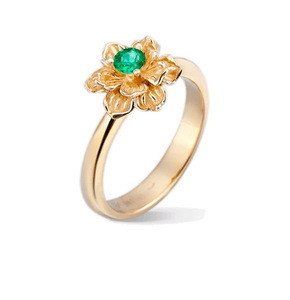 Кольцо Carrera y Carrera Emperatriz Solitaire (Emerald) DA12870 010202