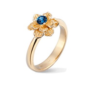 Кольцо Carrera y Carrera Emperatriz Solitaire (Blue Sapphire) DA12870 010404