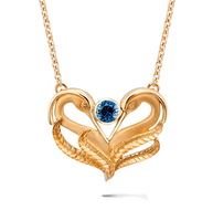 Колье Carrera y Carrera Garzas MINI Necklace (Blue Sapphire) DA13566 010404
