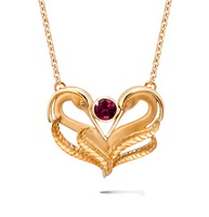 Колье Carrera y Carrera Garzas MINI Necklace (Ruby) DA13566 010303
