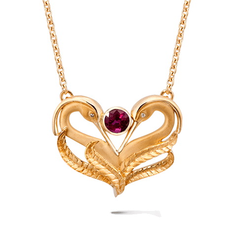 Колье Carrera y Carrera Garzas MINI Necklace (Ruby) DA13566 010303