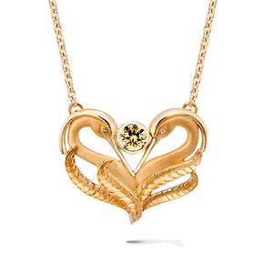Колье Carrera y Carrera Garzas MINI Necklace (Yellow Sapphire) DA13566 010406