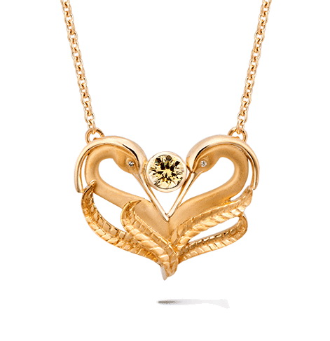 Колье Carrera y Carrera Garzas MINI Necklace (Yellow Sapphire) DA13566 010406