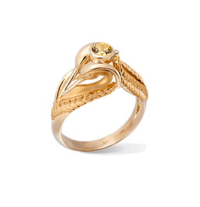 Кольцо Carrera y Carrera Garzas Solitaire (Yellow Sapphire) DA13564 010406