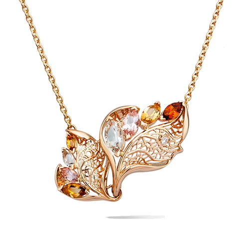 Колье Carrera y Carrera Hoja Double Necklace DA14457 139925