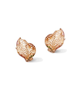 Серьги Carrera y Carrera Hoja Pave Mini Earrings DA14454 139925