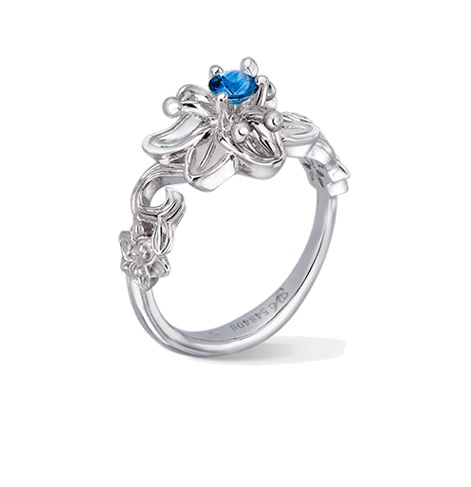 Кольцо Carrera y Carrera Jazmin Solitaire (Blue Sapphire) DA12762 020404