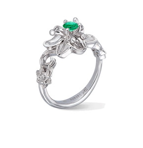 Кольцо Carrera y Carrera Jazmin Solitaire (Emerald) DA12762 020202