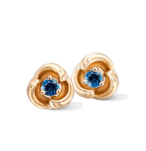 Серьги Carrera y Carrera Origen Mini Earrings (Blue Sapphire) DA14060 010404