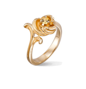 Кольцо Carrera y Carrera Origen Solitaire (Yellow Sapphire) DA14058 010406