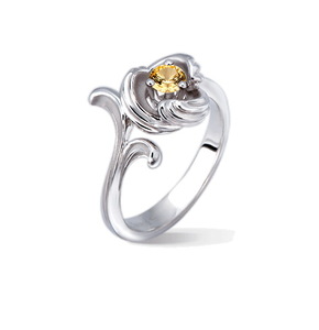 Кольцо Carrera y Carrera Origen Solitaire (Yellow Sapphire) DA14058 020406