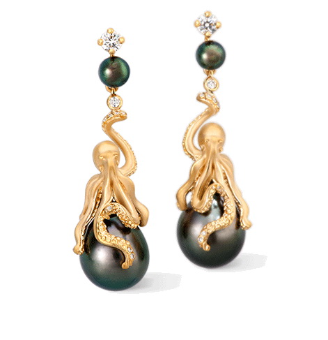 Серьги Carrera y Carrera Pulpo Maxi Earrings DA14402 010508