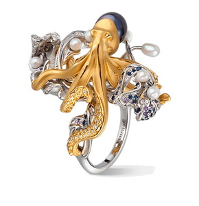 Кольцо Carrera y Carrera Pulpo Maxi Ring DA14404 039925