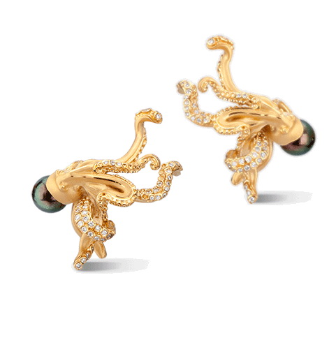 Серьги Carrera y Carrera Pulpo Medium Earrings DA14403 010508