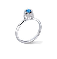 Кольцо Carrera y Carrera Velazquez Solitaire (Blue Sapphire) DA13078 020404