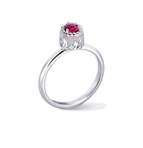 Кольцо Carrera y Carrera Velazquez Solitaire (Ruby) DA13078 020303