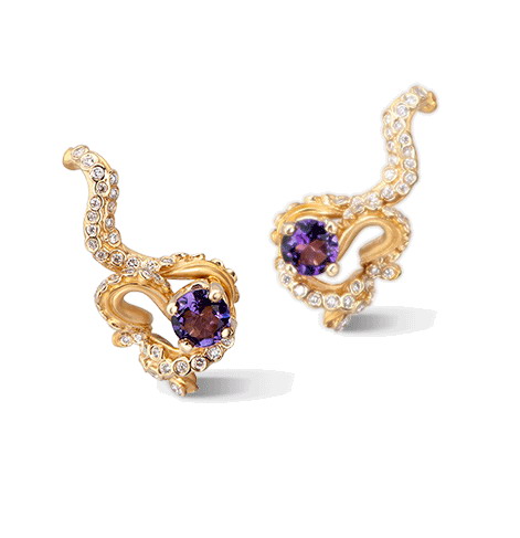 Серьги Carrera y Carrera Pulpo Mini Earrings DA14406 010108