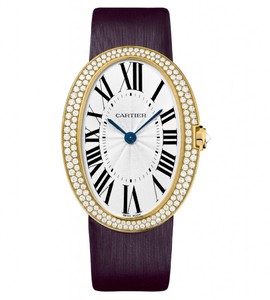 Cartier Baignoire Large (YG-Diamonds / Silver/ Fabric)