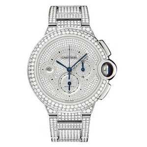 Cartier Ballon Bleu Extra Large Chronograph (WG-Diamonds/ Diamonds /WG-Diamonds)