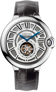 Cartier Ballon Bleu Flying Tourbillon (WG / Gray / Leather Strap)