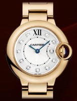 Cartier Ballon Bleu Small (PG / Silver-Diamonds / PG Bracelet)