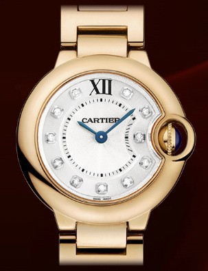 Cartier Ballon Bleu Small (PG / Silver-Diamonds / PG Bracelet)