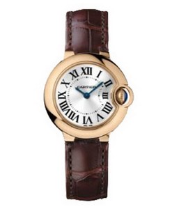 Cartier Ballon Bleu Small (RG / Silver/ Leather)