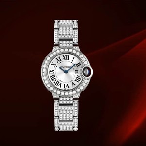 Cartier Ballon Bleu Small (WG-Diamonds/ Silver/WG-Diamonds)