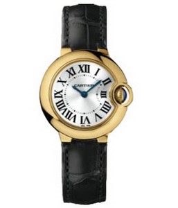 Cartier Ballon Bleu Small (YG / Silver/ Leather)