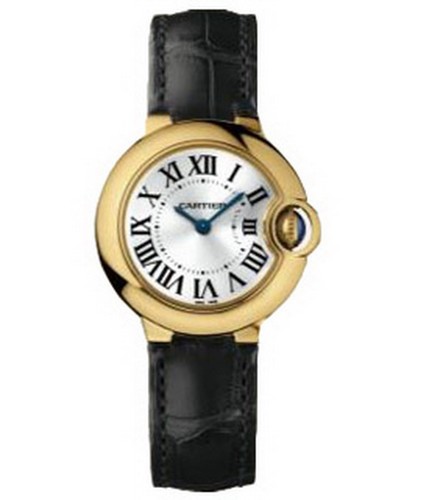 Cartier Ballon Bleu Small (YG / Silver/ Leather)