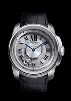 Cartier Calibre de Cartier Astrotourbillon (Titanium / Silver / Leather Strap)