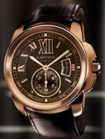 Cartier Calibre De Cartier (RG/ Chocolate/ Leather)